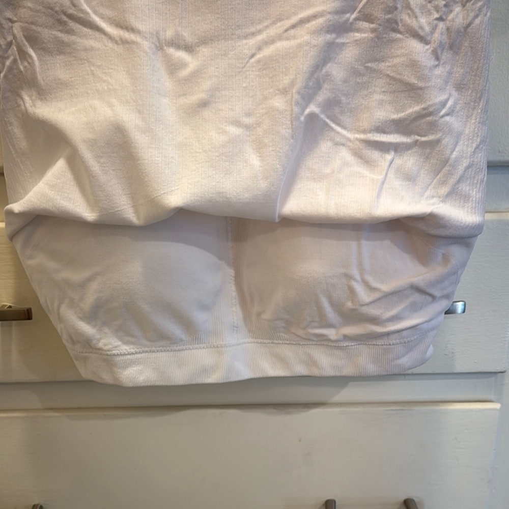 White Racerback Tank Top - Picture 3 of 6